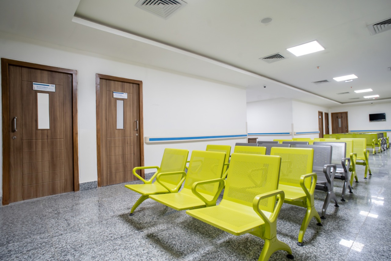 A seating area outside the consulting rooms